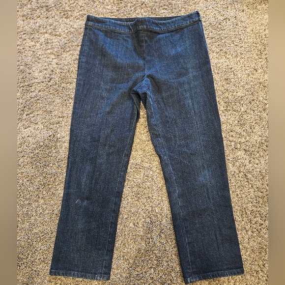 🛍 Classic side zip skinny Capri pants Size 12 🐕 - Picture 1 of 1